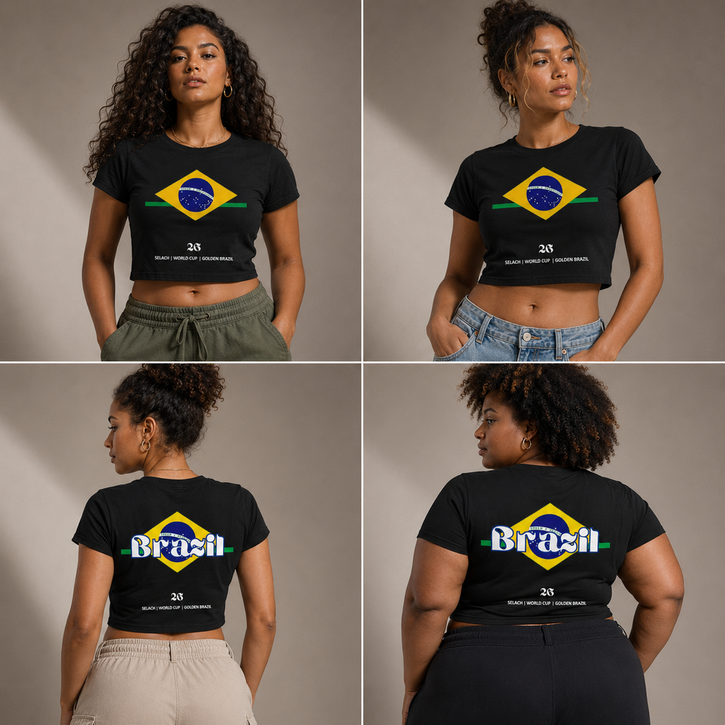 Brazil women’s crop top